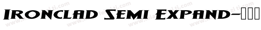 Ironclad Semi Expand字体转换